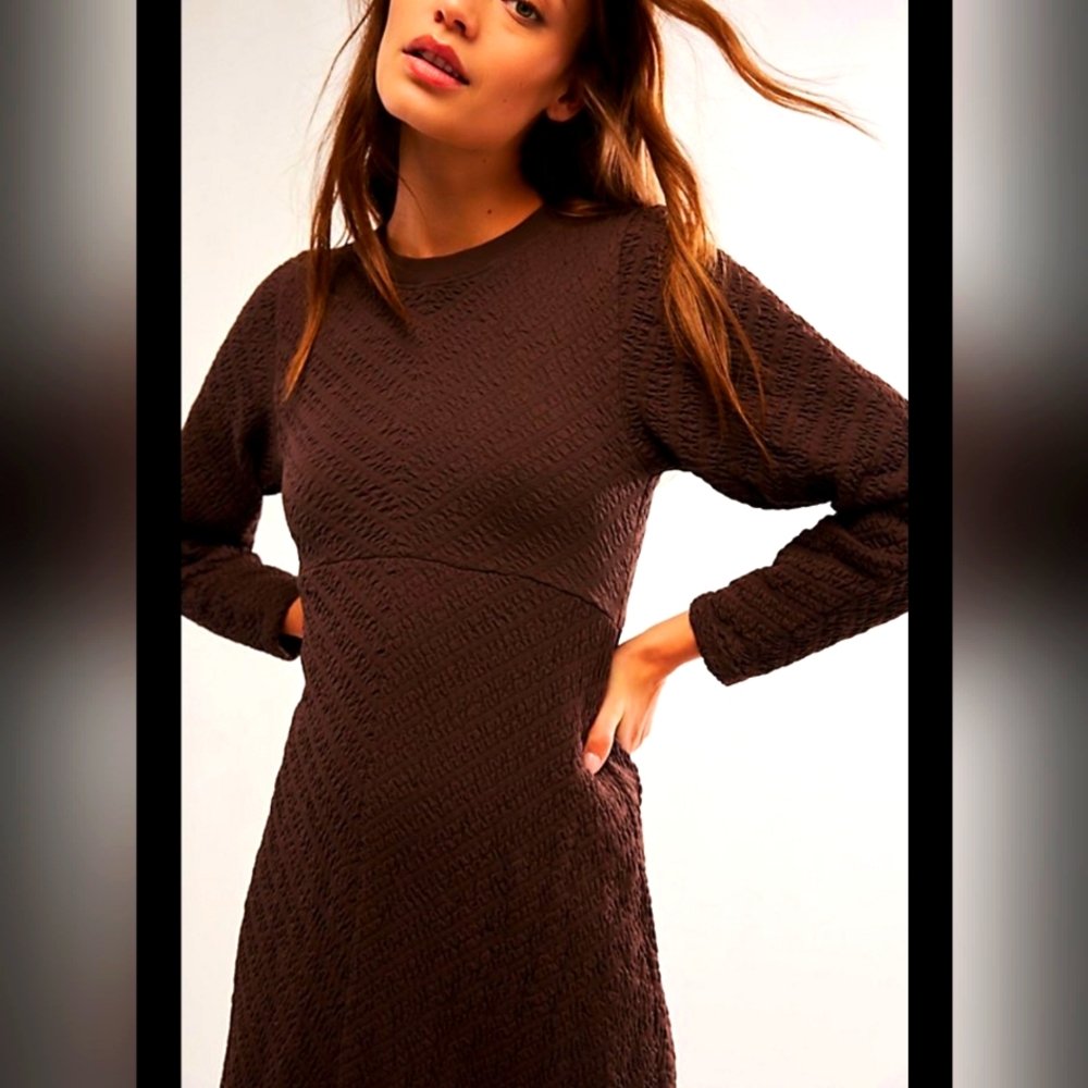 Free People Seamless Gabby Midi Dress Size Med/Lg NWT